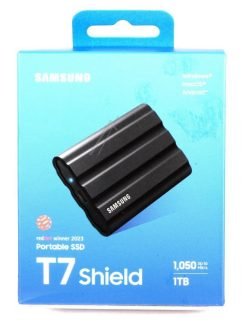 MU-PE1T0S/EU SAMSUNG PORTABLE SSD T7 SHIELD 1TB USB 3.2 GEN 2 + IPS 65 SCHWARZ