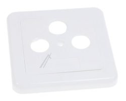 GDZ 300 22520067 AFDEKPLAAT, 3-GATEN, 2-DELIG, WIT, 75X75