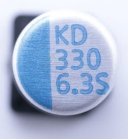330UF-6,3V MAL218097305E3 SMD-POLYMER-ELKO RADIAL 105°